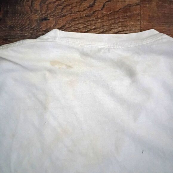 Nautica Thrashed T Shirt Stained Torn Destroyed Men's L Sailboat Logo Graphic T - Picture 6 of 8